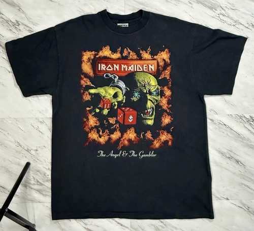 Vintage Iron Maiden Angel & The Gambler Tour Shirt XL Tultex 1998 #11P