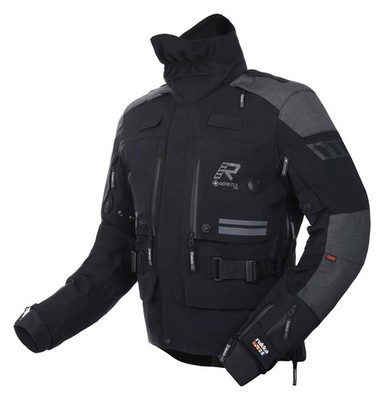 Rukka TitanTrail-R Gore-Tex 3L Herren Motorrad Jacke Gr. 50 - Schwarz Grau