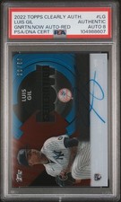 2022 TOPPS CLEARLY AUTH GENERATION NOW AUTO LUIS GIL 20/50 PSA AUTH DNA AUTO 8
