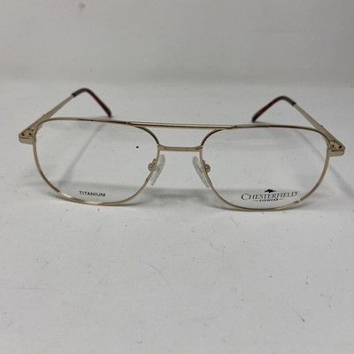 CHESTERFIELD TITANIUM EYEWEAR 352T/N 5WK Gold 55-18-140 Flex Hinge Eyeglass RD73