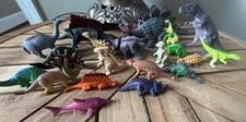 Vintage Dinosaur Action Figures Toy LOT Of 21 Miniatures Small Medium
