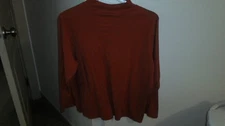 Shirt-Womens-2X-Pumpkin color-Croft&Barrow-100%cotton-Vietnam-Long Sleeve