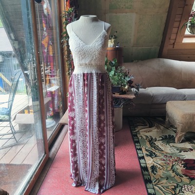 chinese dress ladies Milkmaid Women's Summer Floral Split Maxi Dress main image 1
