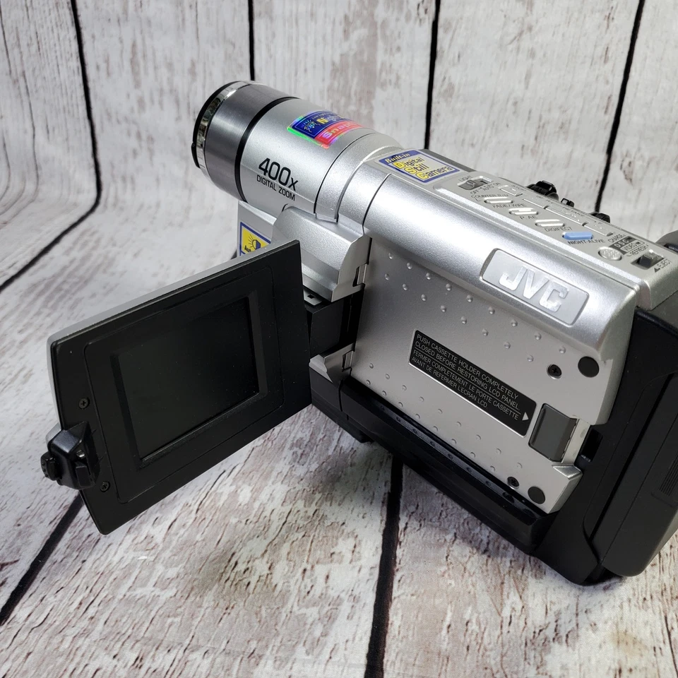 JVC GR-SXM735U Compact VHS Camcorder Super VHS-C Tested Charger Remote Battery - Image 3 of 4