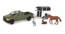 ERTL,Pick-up vert avec van et personnage, 1/32, ERT47599