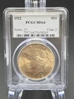 1922 Peace Silver Dollar PCGS MS64