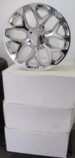 24" NEW SET OF 4 CHEVROLET SUBURBAN FACTORY SPEC CHROME WHEELS RIMS 5668