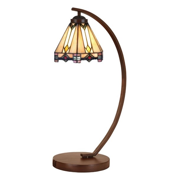 5LL-6354 Tiffany-Lampe-Stehlampe-Tischlampe-Schreibtischlampe Clayre & Eef / Lum-image