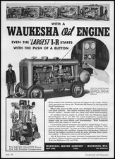1941 Ingersoll Rand K-500 Compressor Photo Waukesha Motor Co. Engines Print Ad