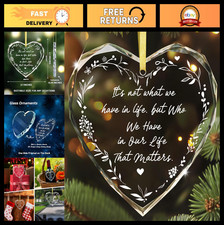 Heart Glass Friendship Ornament - Gift Boxed Keepsake for Women, Best Friends