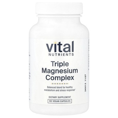 Triple Magnesium Complex, 90 Vegan Capsules (250 mg per Capsule)