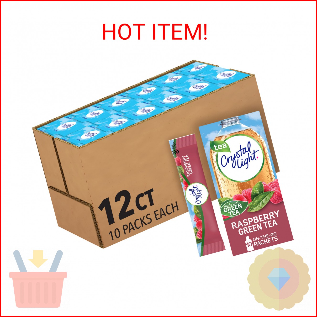 Naturally Flavored Powdered Drink Mix, 120 Ct