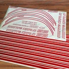 Red Restoration Replacement Stripes Decals Stickers for Monte Carlo SS 1985 1986