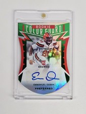 MINT #/5 RC AUTO EMERALD Emmanuel Ogbah 2016 Preferred Color Guard CLEVELAND NFL