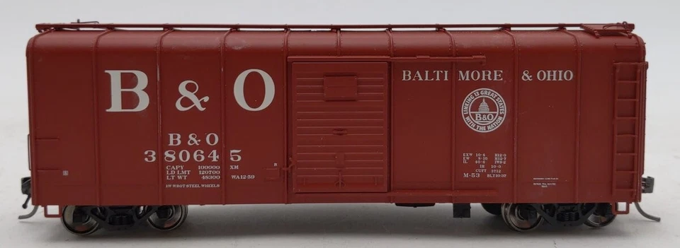 Fox Valley Models 30327 HO Scale B&O Wagontop Boxcar #380645 LN/Box - Image 2 of 4