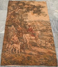 Vintage French Tapestry: Pictorial Goblin French Wall Hanging 3x5 ft