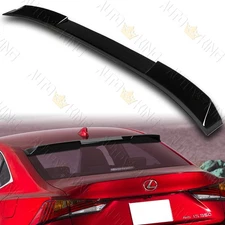 FIT 14-20 LEXUS IS300 IS350 IS200 W-POWER PEARL BLACK REAR ROOF VISOR SPOILER