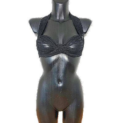 La Perla Exklusiver  Neckholder Bügel BH  Gr. 80 B Struktur Luxus Dessous Neu