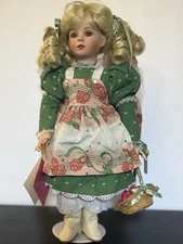 Paradise Galleries Porcelain Doll Collection 14” On Stand