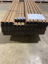 NeoTimber Wood Composite Slatted Cladding Clad Boards Teak  1800mm