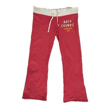 Rare Vintage Pink Low-rise Abercrombie  Fitch Flare Sweatpants