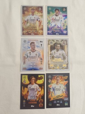Match Attax UCC 25/26 Real Madrid Team Lot 6 Karten Champions League Set