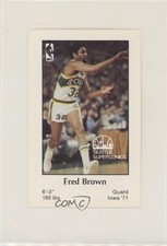 1979-80 Seattle Supersonics Police Fred Brown #13 0p10