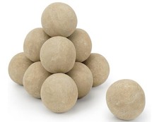 "12 bolas de cerámica Stanbroil - piedras de fuego redondas de 4"" para fogata bombero"