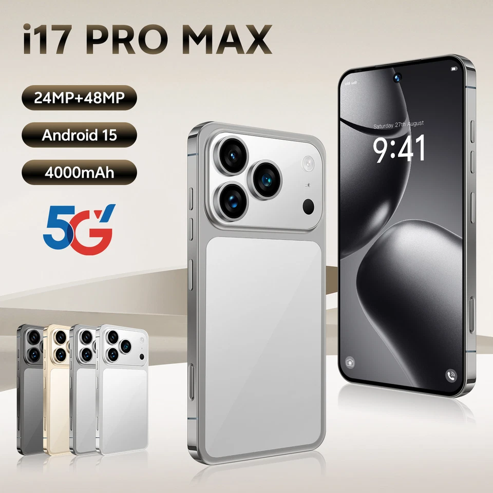 MARKENLOS Nuovo smartphone sbloccato I17 PROMAX 5G mini 5,0" Android 15 doppia SIM cellulare