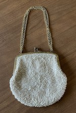 Vintage La Regale LTD Beaded Purse Handbag Hand Made In Hong Kong
