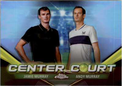 2024 Topps Chrome Tennis Center Court #CCCMM Andy Murray/Jamie Murray