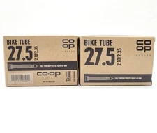 Co-op Cycles Bike Tube 27.5"x2.10/2.35 Presta Valve 48mm 2-Pack Inner Tubes NEW