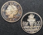 Norfed 2005 $20 Liberty 1oz .999 Fine Silver Round (toning)