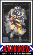 2019 Panini Impeccable #93 Eric Dickerson Los Angeles Rams #38/75