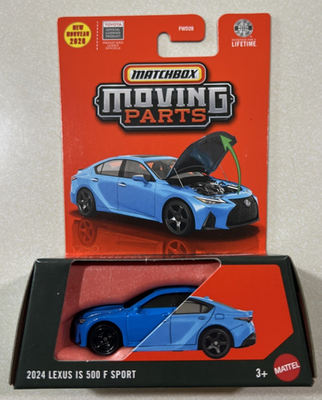 NEW 2026 MATCHBOX MOVING PARTS 2024 LEXUS IS 500 F SPORT BABY BLUE