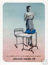OLIVETTI  studio 42-lavoro-lettera-ufficio-segretaria