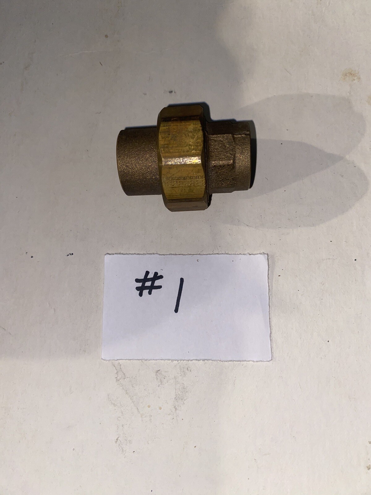 1 Pc 3/4 “ Copper  Solder Union New Old Stock # 1