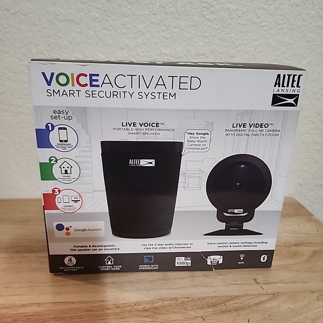 Smart Security System Altec Lansing Live To Go Google Assistant