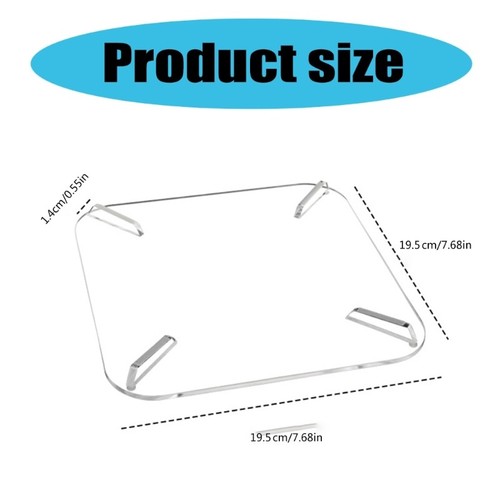 Modern Desktop Brackets for Host, 4mm Clear Acrylic, Silicone AntiSlip - Afbeelding 8 van 8