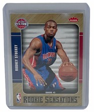 Rodney Stuckey 2007-08 Fleer Rookie Sensations Insert Rookie Card Pistons RS-14. rookie card picture