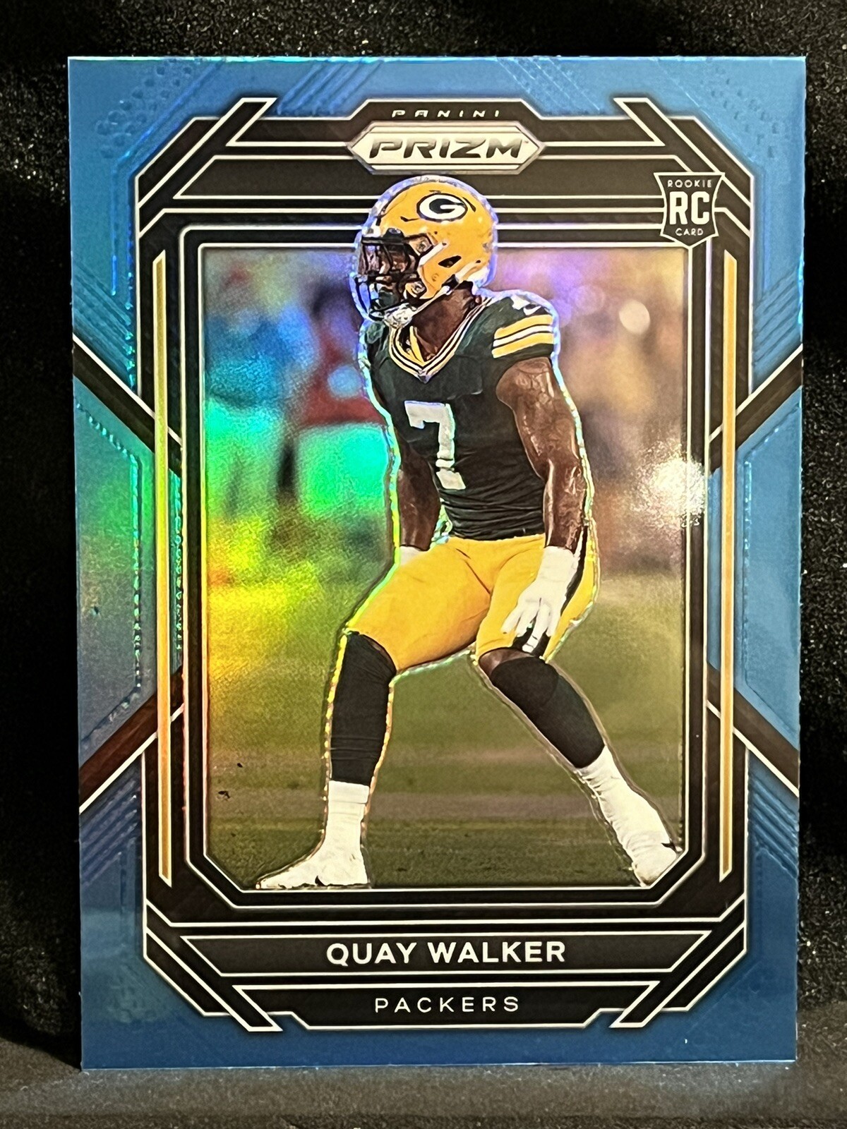2022 Panini Prizm Quay Walker Light Blue Prizm #373 Rookie RC Packers
