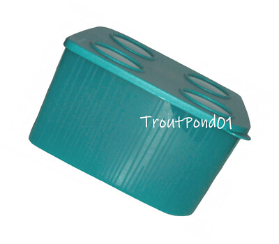 Tupperware Fresh N Cool Large Square Refrigerator Storage Container 22 Cups Teal