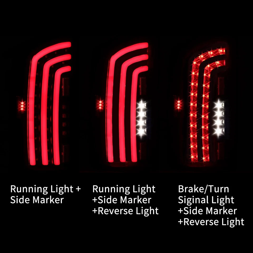 Luces traseras LED completas lámparas de freno para Dodge Ram 1500 2007-2008 07-09 2500 3500 Foto 2 de 4