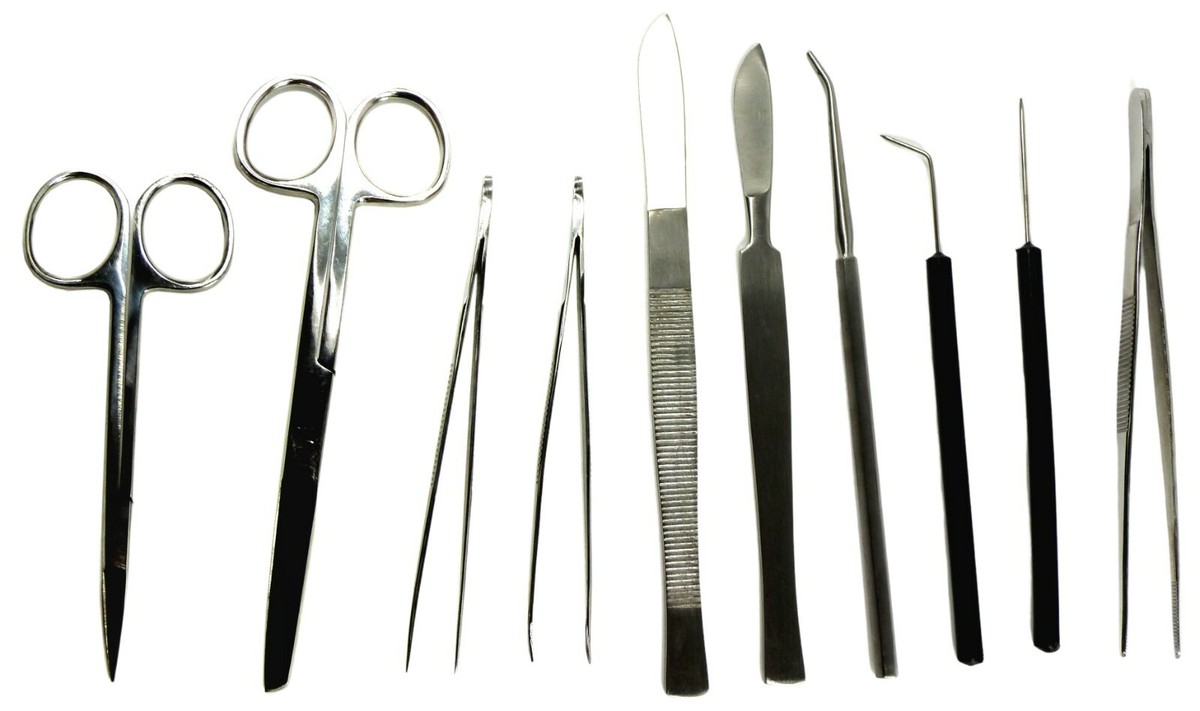 Advanced Dissection Kit, 10 Instruments with Snap-lock Storage