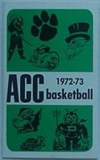 1972-73 ATLANTIC COAST CONFERENCE BASKETBALL POCKET SCHEDULE