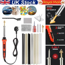 100W 220V Soldering Iron Kit Plastic Welding Welder Car Bumper Dashboard Repair