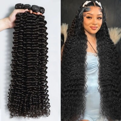 Brazilian Human Hair Extensions 22 24 26 Inch Wet Wavy Bundles Remy Amazon.com : Wet And Wavy Bundles Human Hair 22 24 26 Inch  main image 4