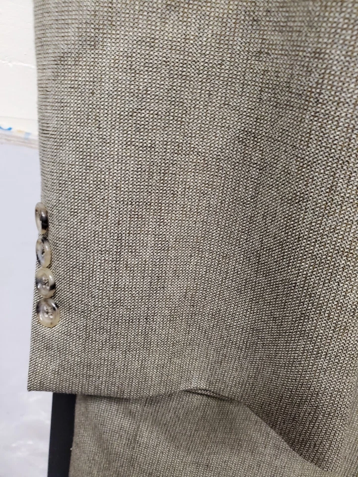 Blazer Abrigo Deportivo JOS A BANK Para Hombres Chaqueta de Tres Botones 44XL Trajes de Lana Verde COMO NUEVO Foto 4 de 4