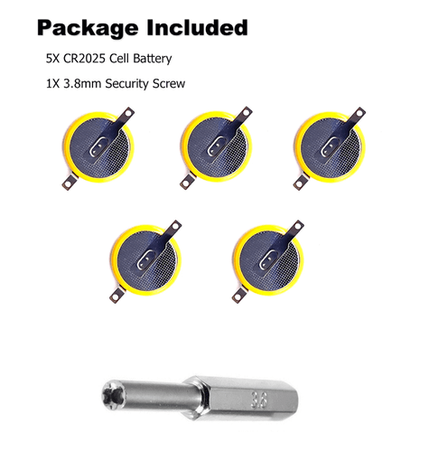 X5 Game Boy Game Battery CR2025 Tab + 3.8mm GB Save Security Screw Bit Pokemon - Picture 3 of 12