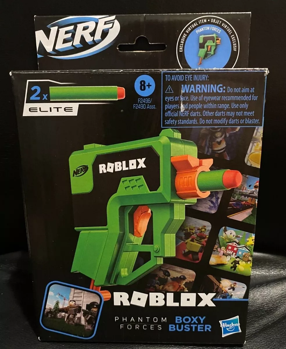  NERF Roblox Phantom Forces: Boxy Buster Dart Blaster